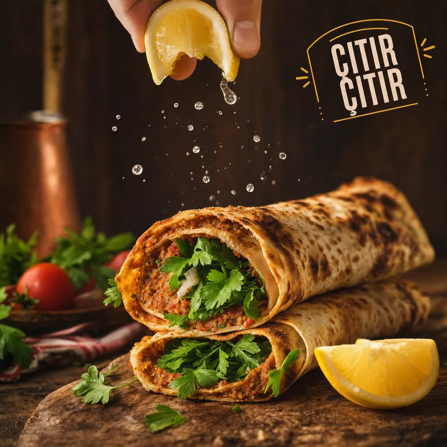 Çıtır lahmacun için örnek reklam görseli